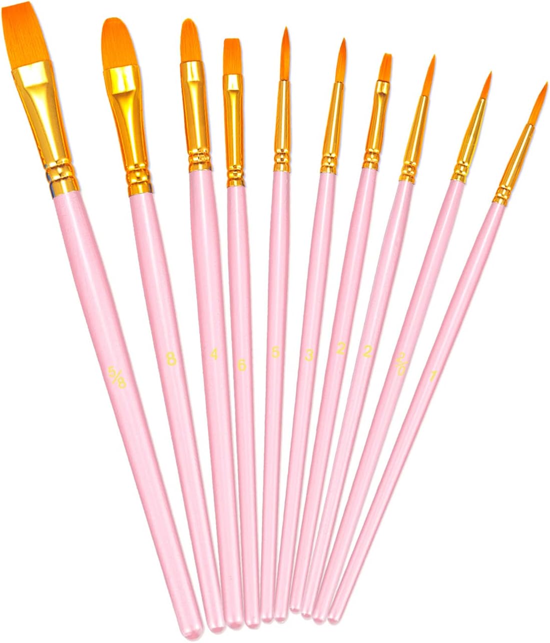BOSOBO Paint Brushes Set, 20 Pcs Small Paint Brush Kit Round Flat Tip Nylon Hair, for Acrylic Painting, Waterc - view 27
