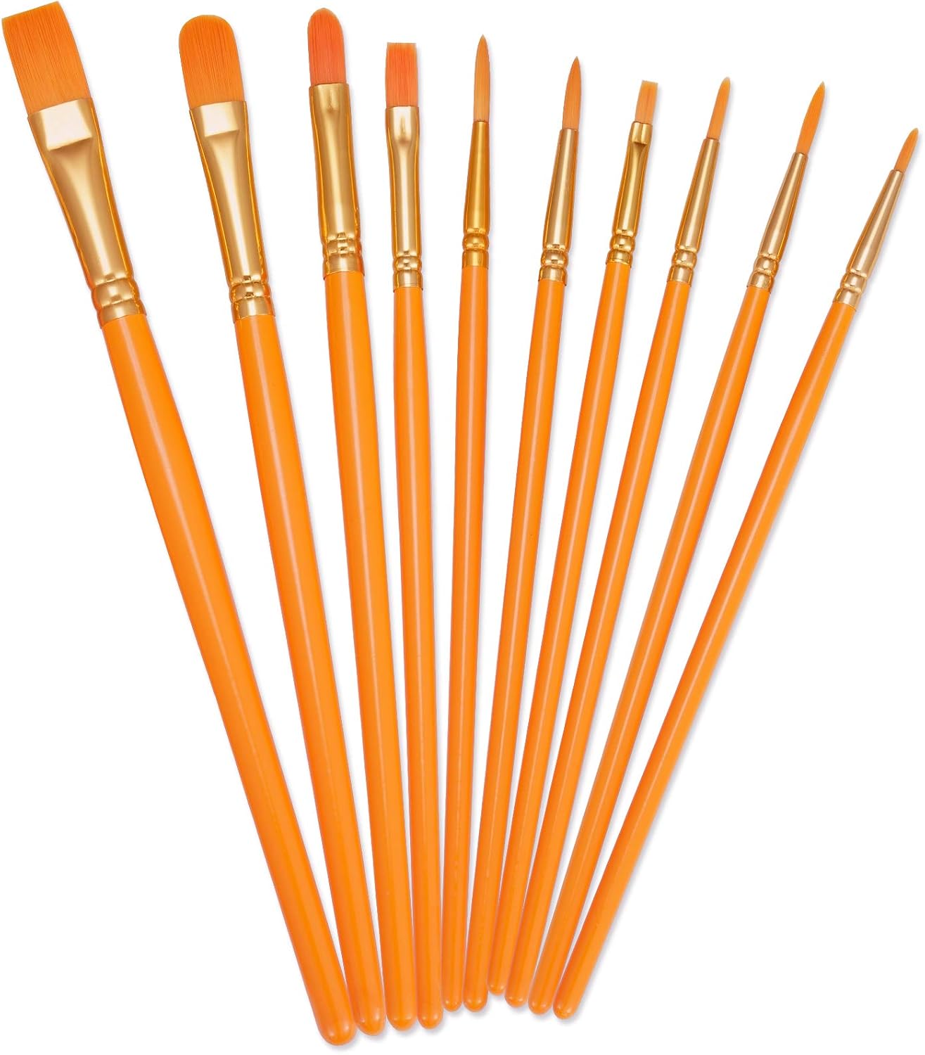 BOSOBO Paint Brushes Set, 20 Pcs Small Paint Brush Kit Round Flat Tip Nylon Hair, for Acrylic Painting, Waterc - view 33