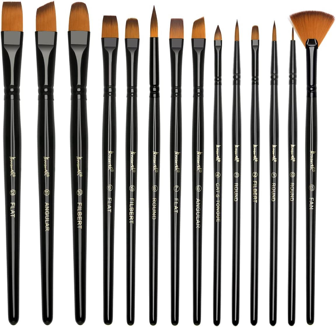 Brusarth Dry Brush Miniature Painting Set, Hobby Detail Paint Brush | 6 Size Drybrush Set, Hobby Drybrush Pain - view 9