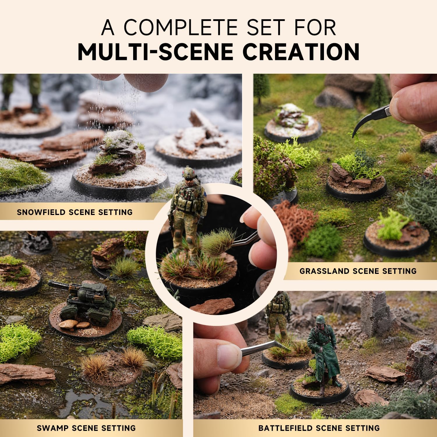 golden maple Basing Kit – Miniature Basing Material & Terrain, Static Grass - view 4