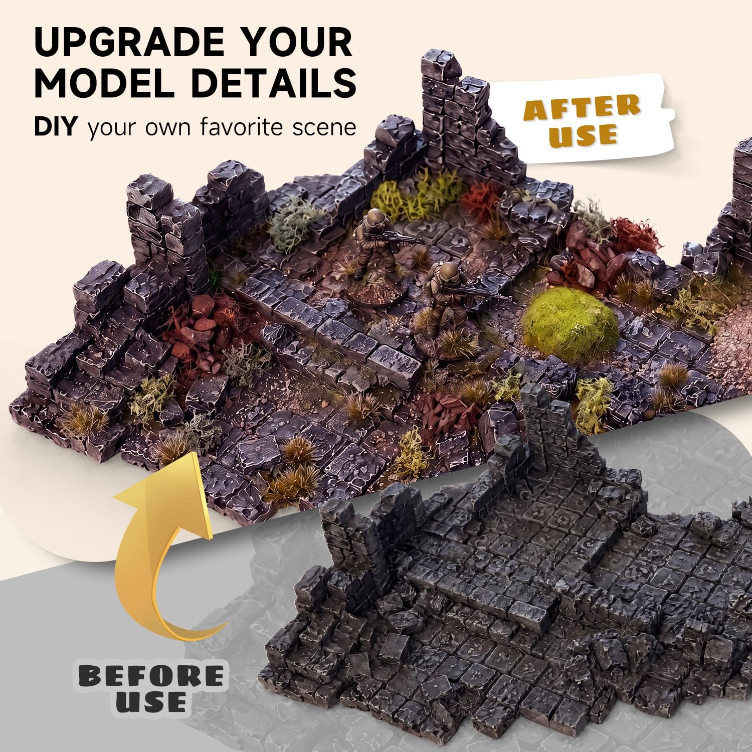 golden maple Basing Kit – Miniature Basing Material & Terrain, Static Grass - view 5