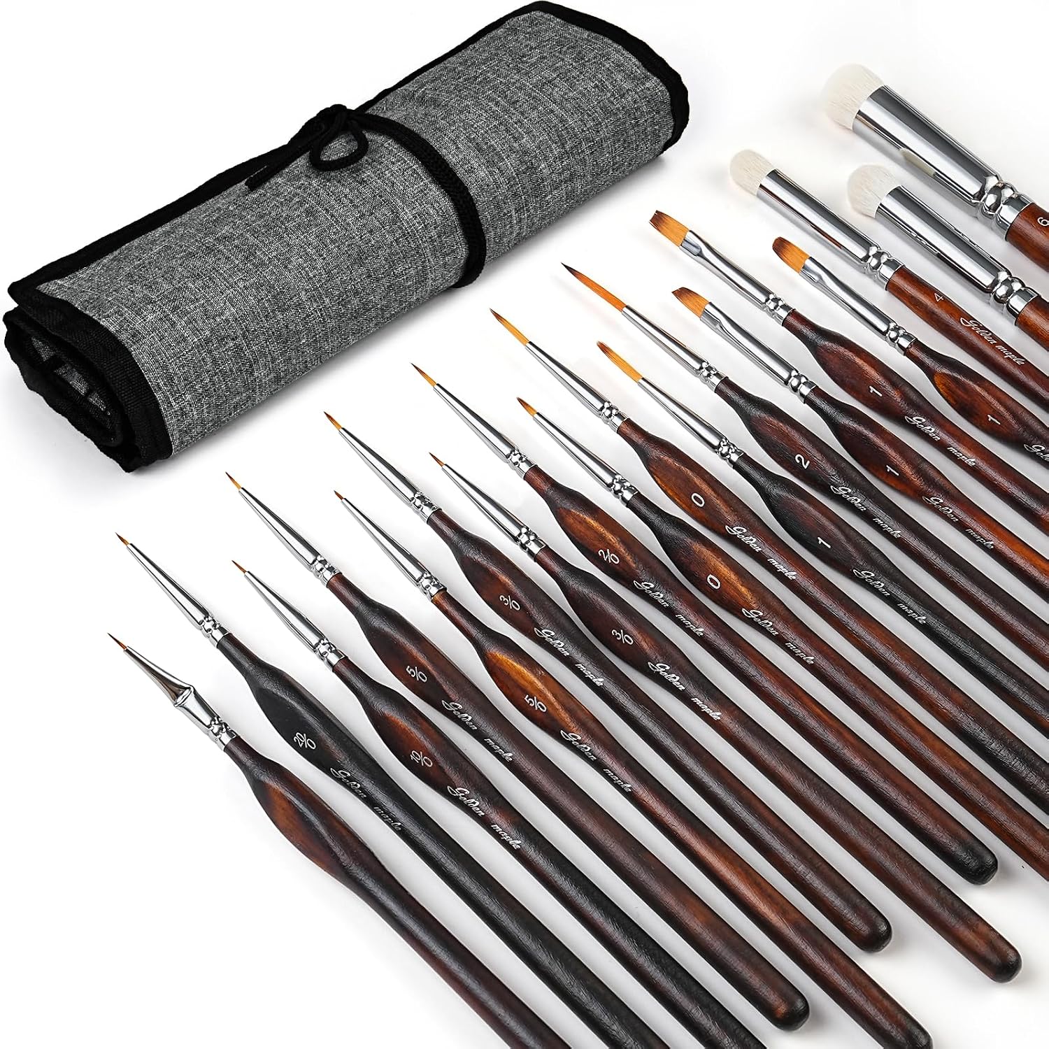 Golden Maple Fine Miniature Paint Brushes u2013 Professional Micro Detail Brush Set for Models, Tabletop Gami - view 10