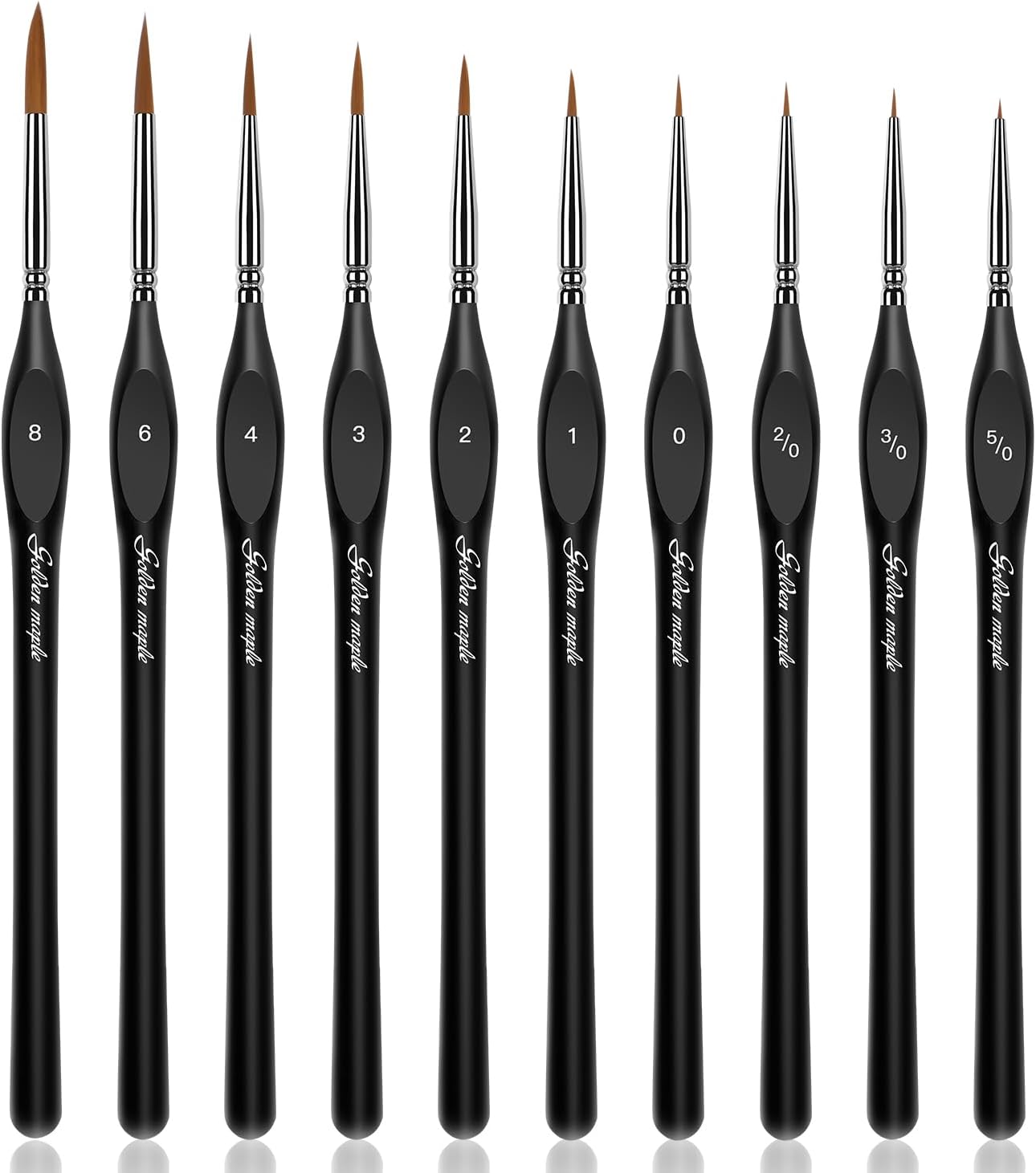 Golden Maple Miniature Paint Brushes Drybrush-10pcs Micro Detail Paint Brush Set, Small Fine Detail Brushes fo - view 9
