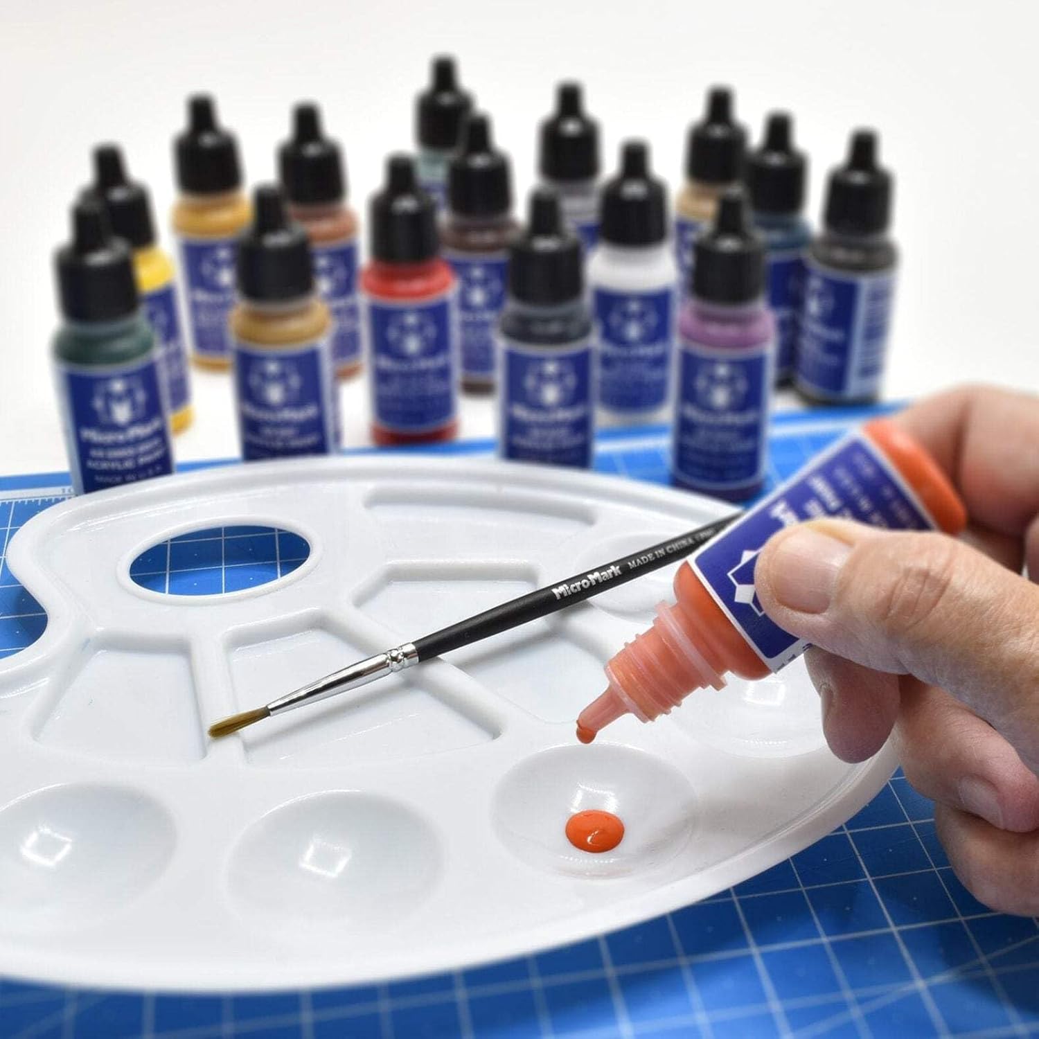 Micro-Mark Basic Color Model Water-based Acrylic Paint Set – Artist-Grade Pigment Colors for Miniatures, Model - view 4