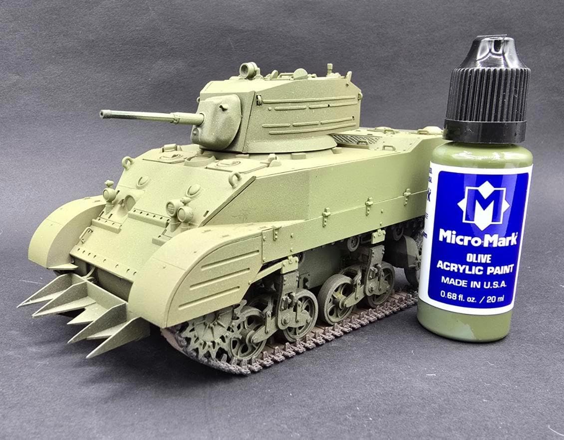 Micro-Mark Basic Color Model Water-based Acrylic Paint Set – Artist-Grade Pigment Colors for Miniatures, Model - view 9