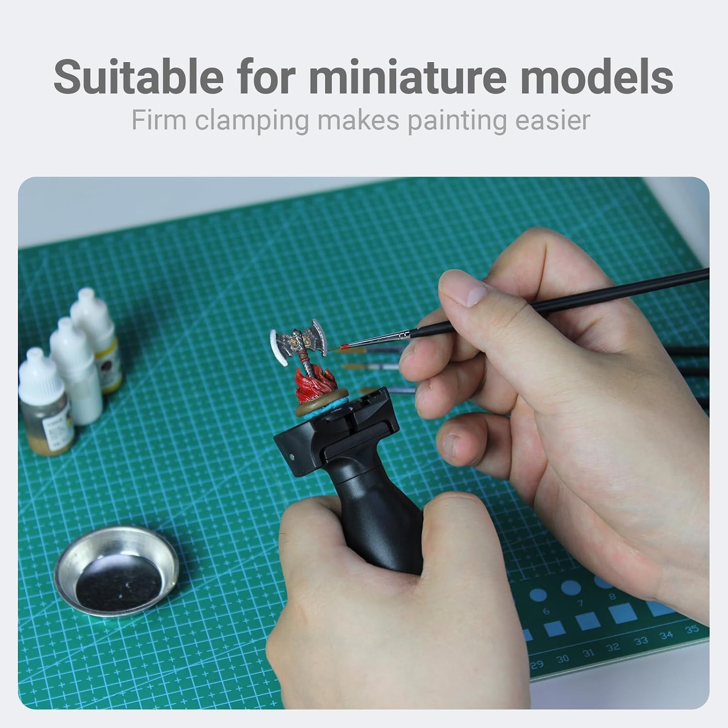 Painting Handle, Warhammer Accessories,Paint Holder for Warhammer Gifts, Miniature Painting, Miniatures, DND,  - view 6
