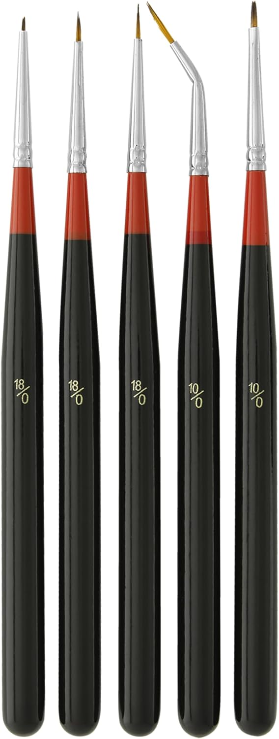 U.S. Art Supply Miniature Detail Paint Brush Set – 12 Miniature Brushes for Art Painting – Acrylic, Watercolor - view 7
