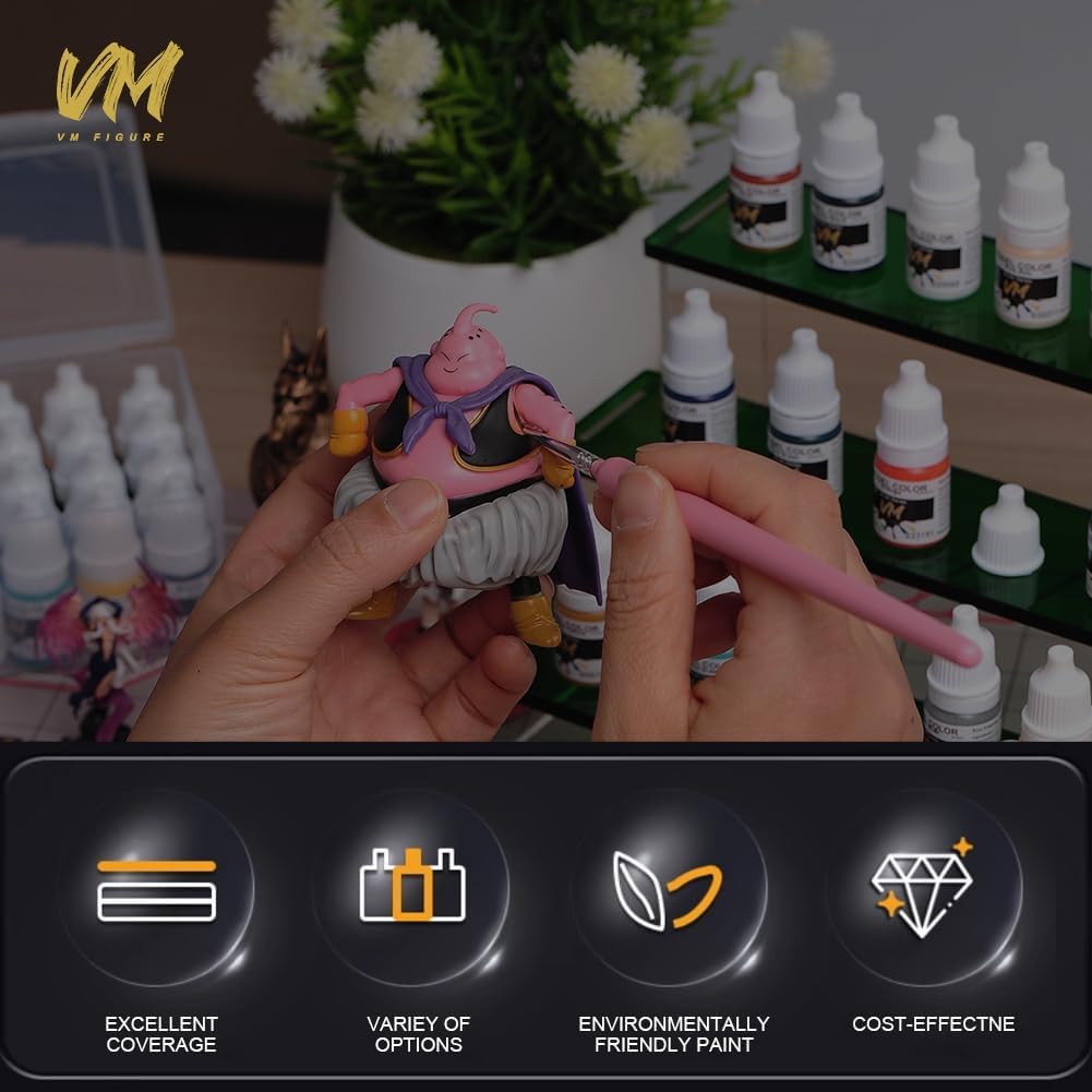 VM Miniature Paint Set Eco-Friendly Water-based Pigment Speed Paint Model Color, Light Resistant and Non-Fadin - view 8