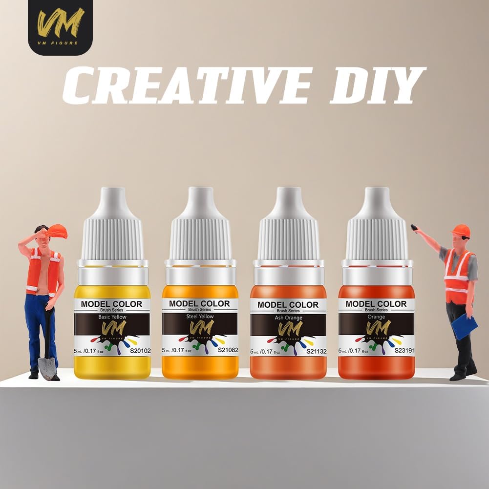 VM Miniature Paint Set Eco-Friendly Water-based Pigment Speed Paint Model Color, Light Resistant and Non-Fadin - view 4