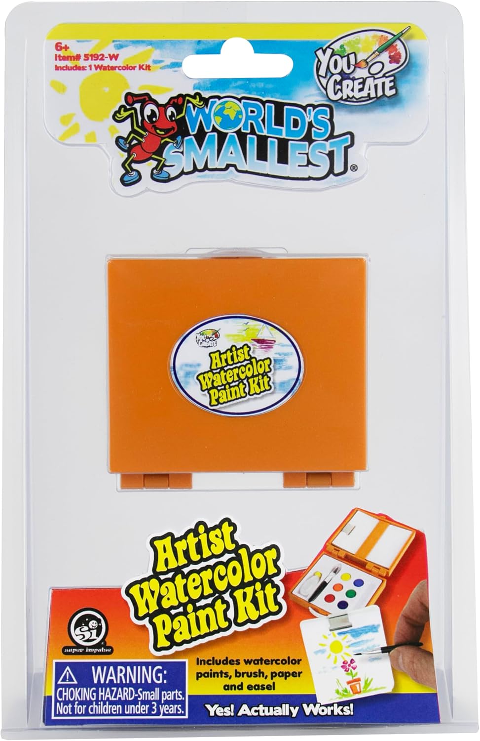 World’s Smallest You Create Artist Watercolor Paint Kit | Miniature Creative Art Craft Set | Watercolor Painti - view 3